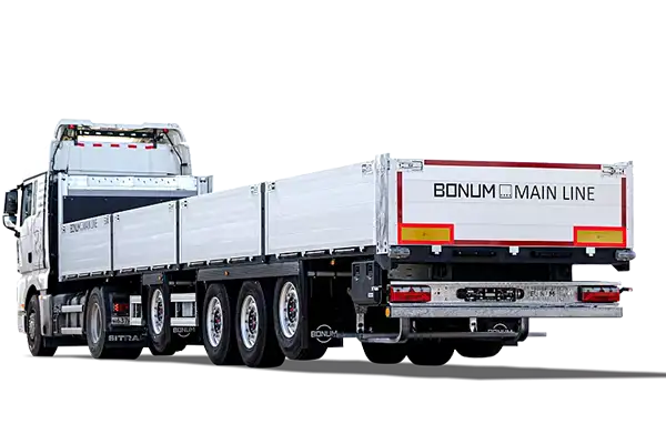 Бортовой полуприцеп 13,62 м c вынесенной осью