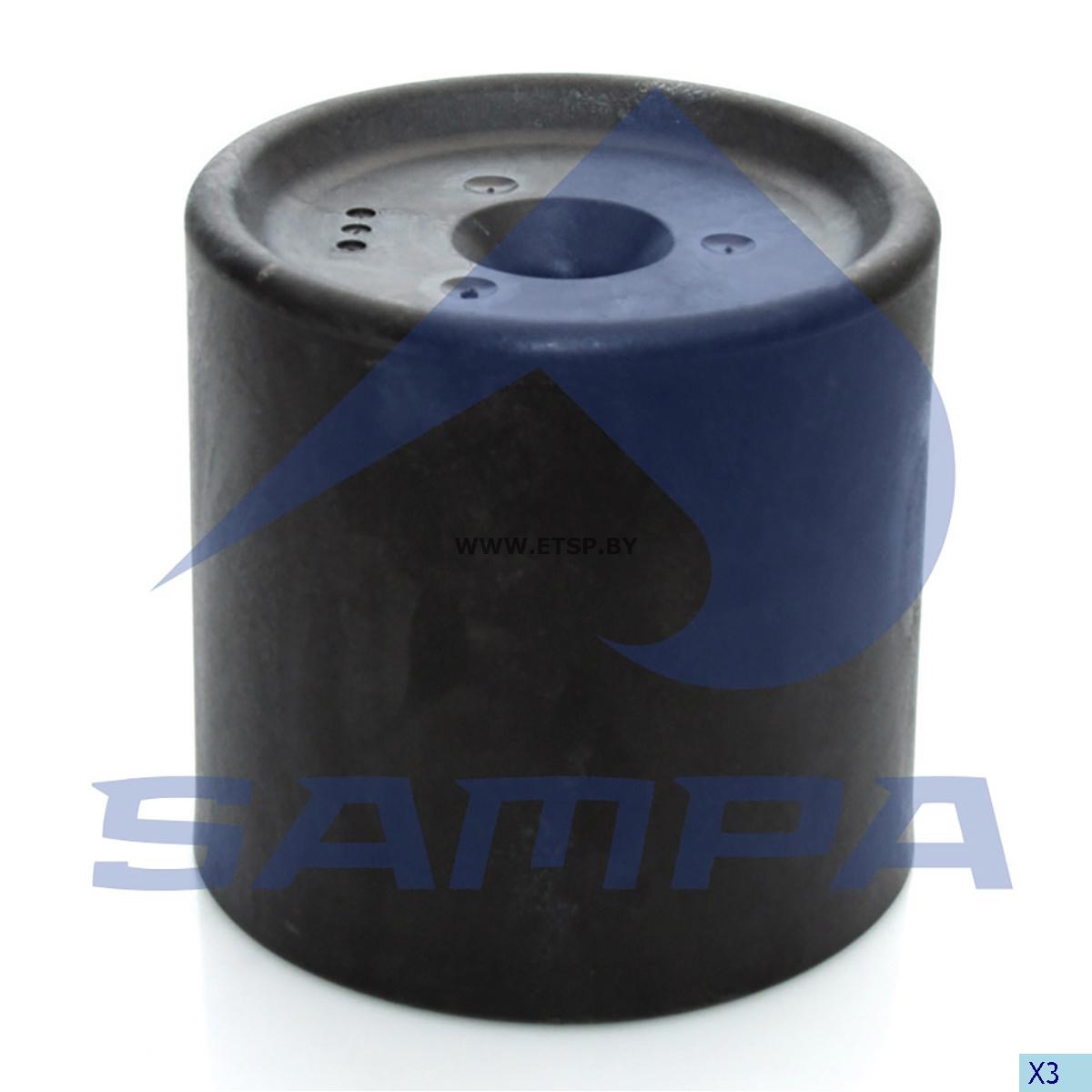 Стакан подушки. Пластиковый, для BPW30  D=203mm, d1=27mm, H1=194mm, K=180mm